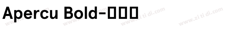 Apercu Bold字体转换